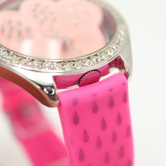 Vintage MGM Pink Panther Cat Paw Clear 42mm Watch Silicone Strap w New Battery
